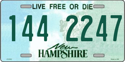 NH license plate 1442247