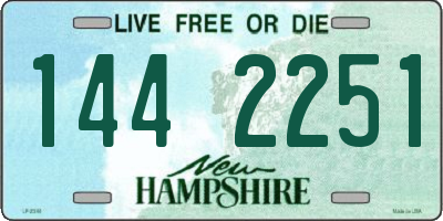 NH license plate 1442251