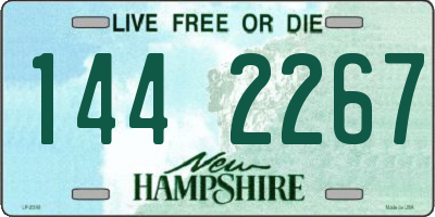 NH license plate 1442267