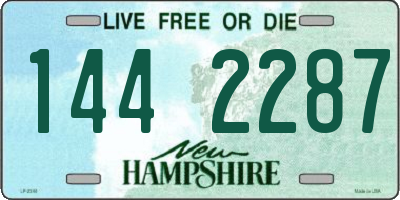 NH license plate 1442287