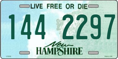 NH license plate 1442297