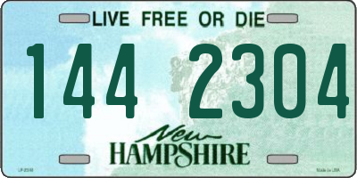 NH license plate 1442304