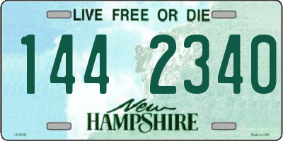 NH license plate 1442340