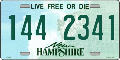 NH license plate 1442341