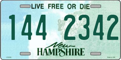 NH license plate 1442342