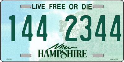 NH license plate 1442344