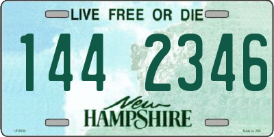NH license plate 1442346