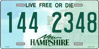 NH license plate 1442348