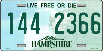 NH license plate 1442366