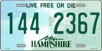 NH license plate 1442367