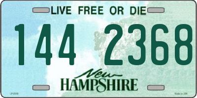 NH license plate 1442368
