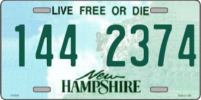 NH license plate 1442374