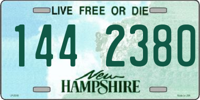 NH license plate 1442380