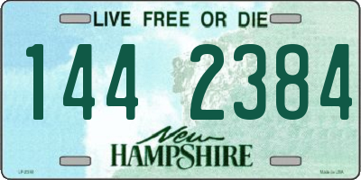 NH license plate 1442384