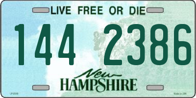 NH license plate 1442386
