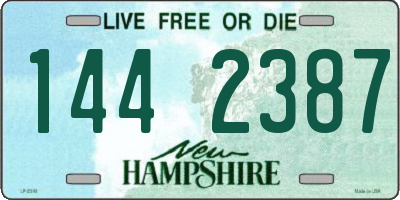 NH license plate 1442387