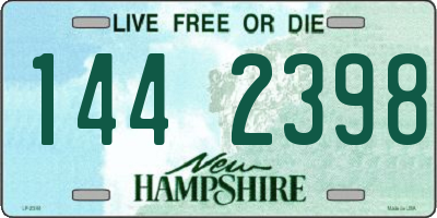 NH license plate 1442398