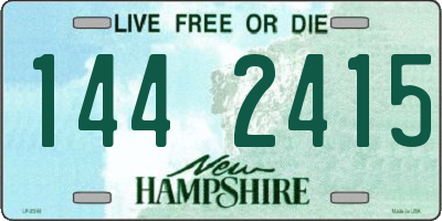 NH license plate 1442415