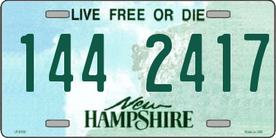 NH license plate 1442417