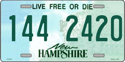 NH license plate 1442420