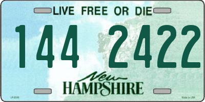 NH license plate 1442422