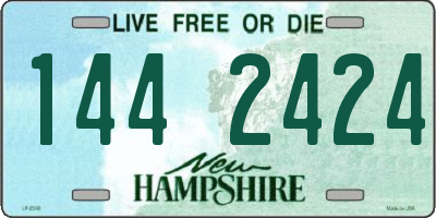 NH license plate 1442424