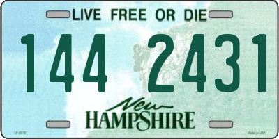 NH license plate 1442431