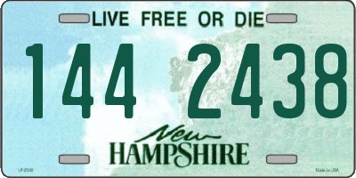 NH license plate 1442438