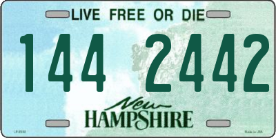 NH license plate 1442442