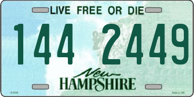 NH license plate 1442449