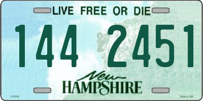 NH license plate 1442451