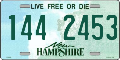 NH license plate 1442453
