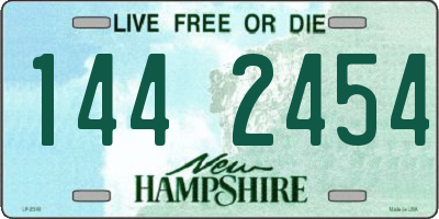 NH license plate 1442454