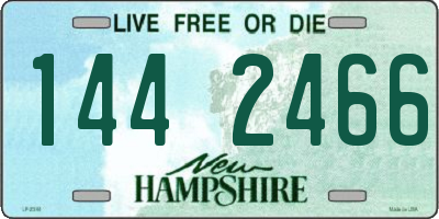 NH license plate 1442466
