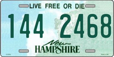 NH license plate 1442468