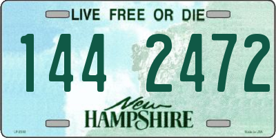 NH license plate 1442472