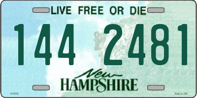 NH license plate 1442481