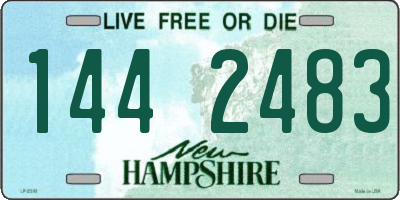 NH license plate 1442483