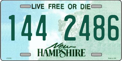 NH license plate 1442486