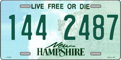NH license plate 1442487
