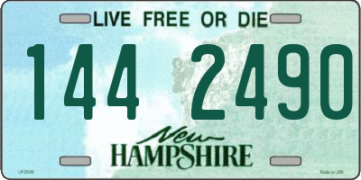 NH license plate 1442490
