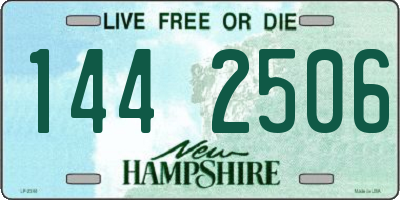 NH license plate 1442506