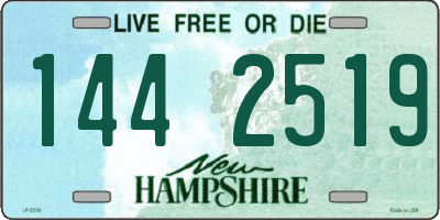 NH license plate 1442519