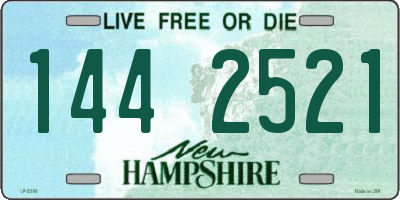 NH license plate 1442521