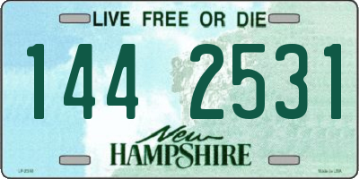 NH license plate 1442531