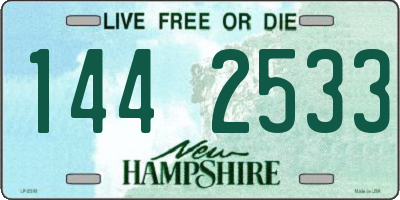 NH license plate 1442533