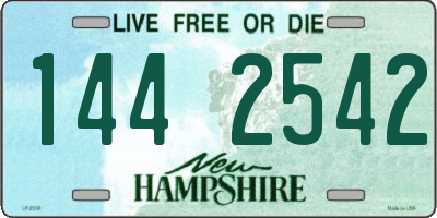 NH license plate 1442542