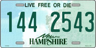 NH license plate 1442543