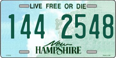 NH license plate 1442548