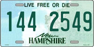 NH license plate 1442549